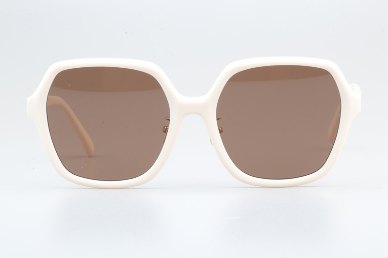 CL40230F Sunglasses Cream Brown