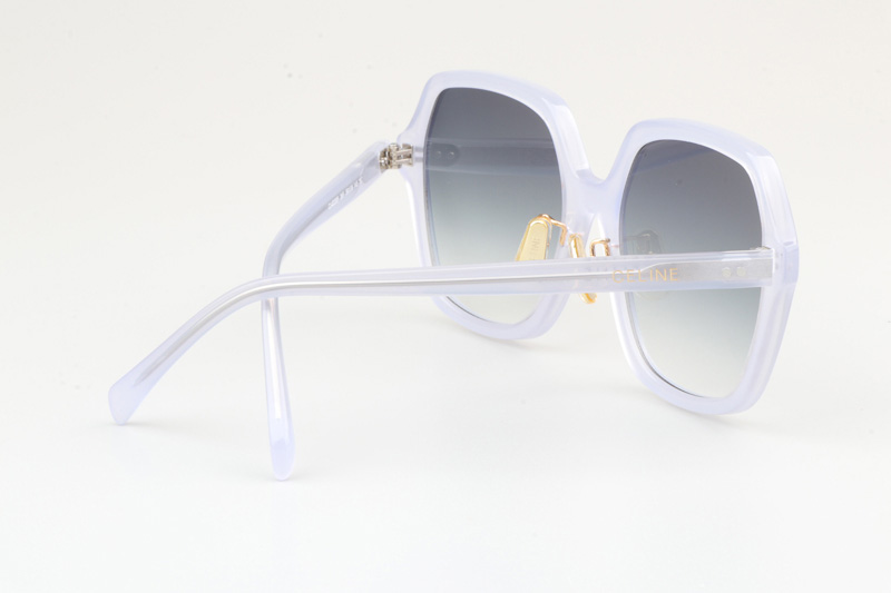 CL40230F Sunglasses Transparent White Gradient Gray