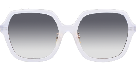 CL40230F Sunglasses Transparent White Gradient Gray