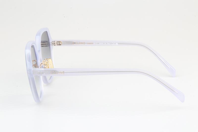 CL40230F Sunglasses Transparent White Gradient Gray