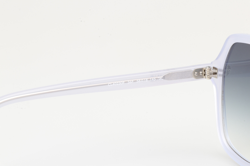 CL40230F Sunglasses Transparent White Gradient Gray