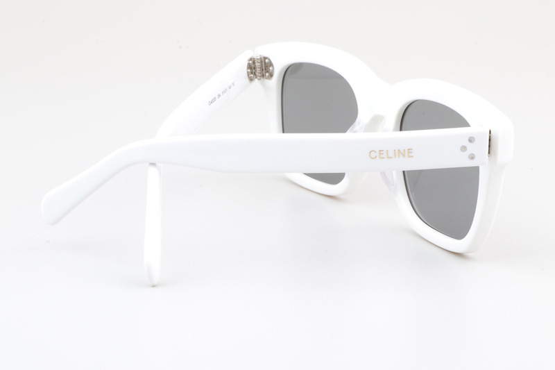 CL40232I Sunglasses White Silver