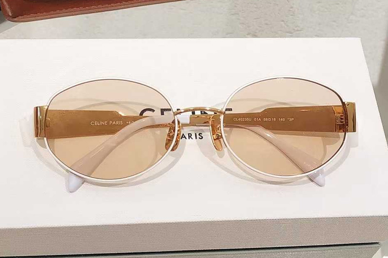 CL40235U Sunglasses Gold Light Brown