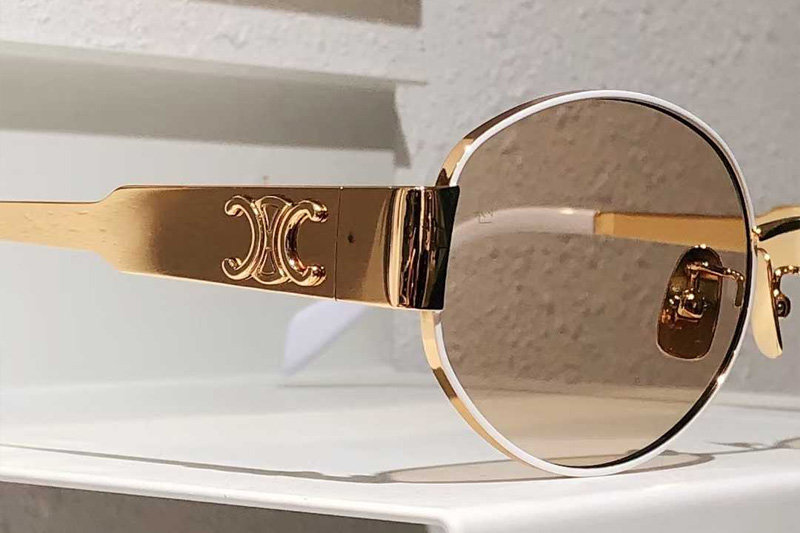 CL40235U Sunglasses Gold Light Brown