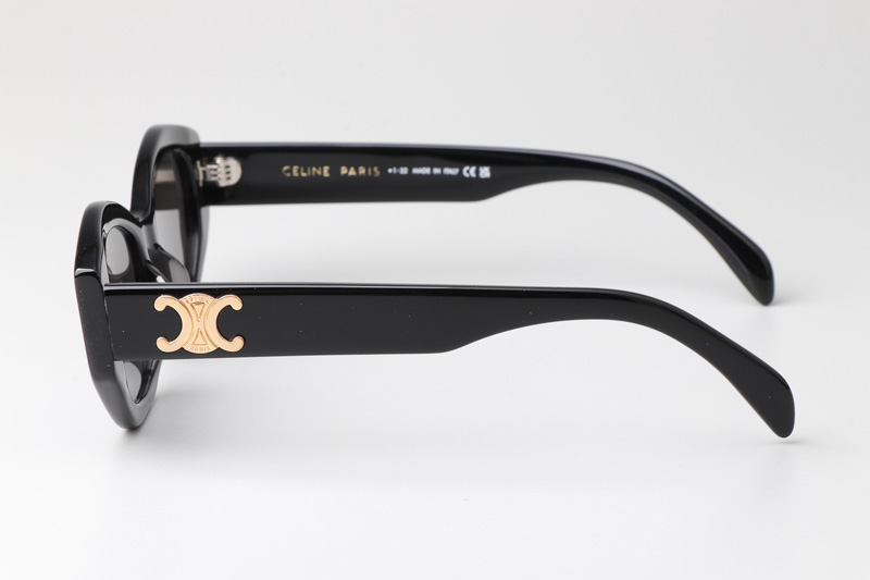 CL40238U Sunglasses Black Gold Gray