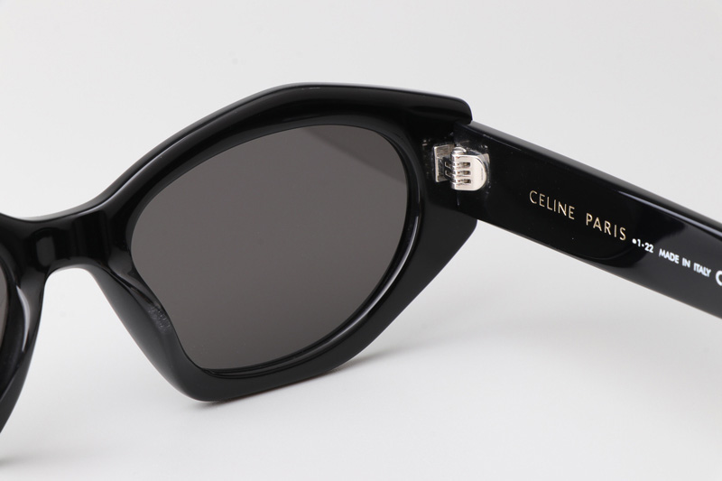 CL40238U Sunglasses Black Silver Gray