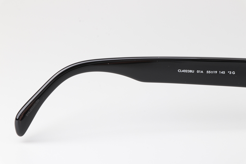 CL40238U Sunglasses Black Silver Gray