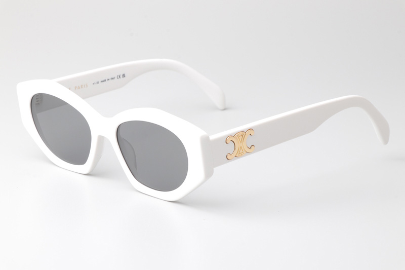 CL40238U Sunglasses White Silver