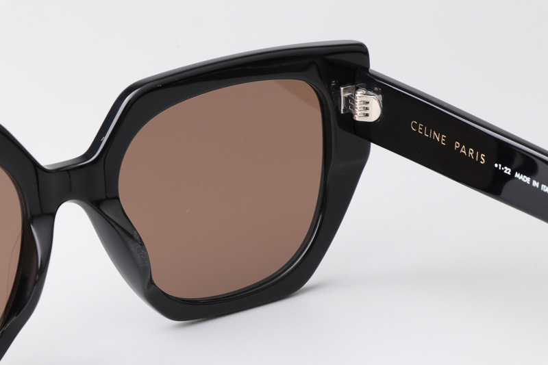 CL40239F Sunglasses Black Brown