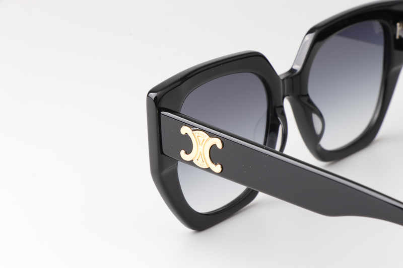 CL40239F Sunglasses Black Gradient Gray