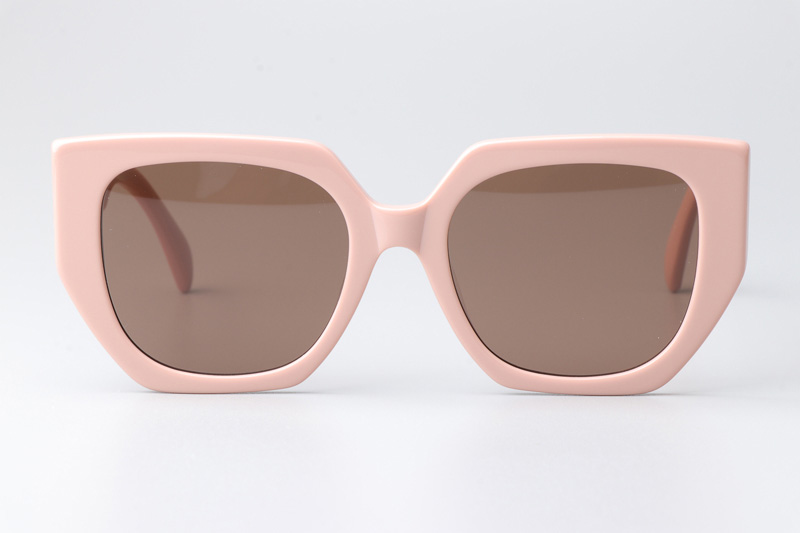 CL40239F Sunglasses Pink Brown