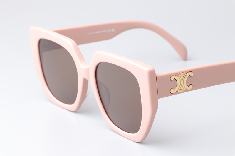 CL40239F Sunglasses Pink Brown