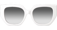 CL40239F Sunglasses White Gradient Gray