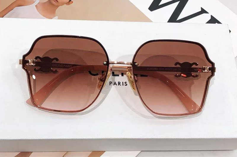 CL40248U Sunglasses Rose Gold Gradient Pink