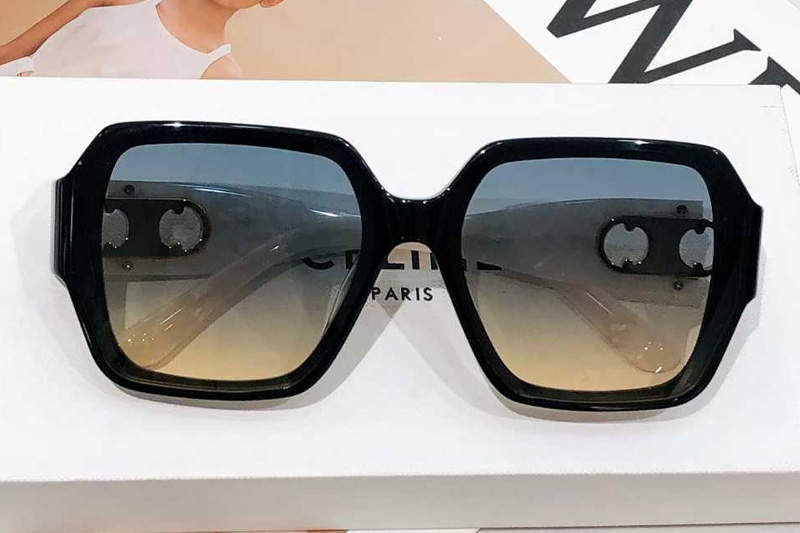 CL40251U Sunglasses Black White Gradient Blue