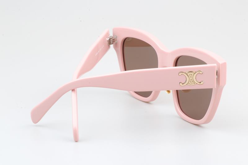 CL40253 Sunglasses Pink Brown