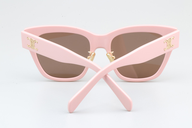 CL40253 Sunglasses Pink Brown