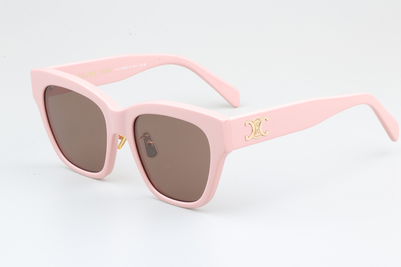 CL40253 Sunglasses Pink Brown