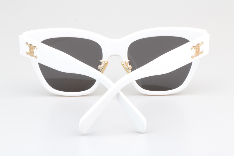 CL40253 Sunglasses White Gray