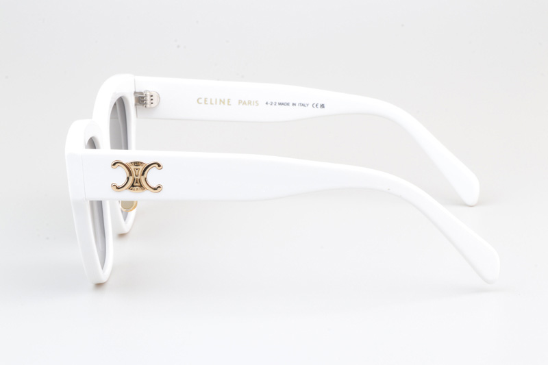 CL40253 Sunglasses White Gray