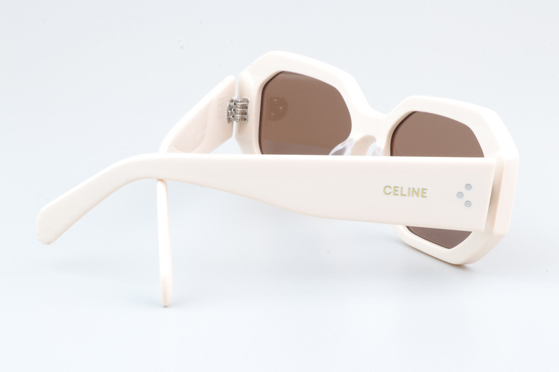 CL40255I Sunglasses Cream Brown