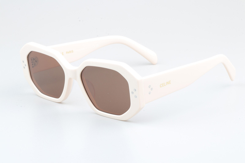 CL40255I Sunglasses Cream Brown