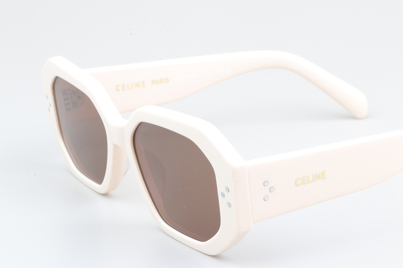 CL40255I Sunglasses Cream Brown