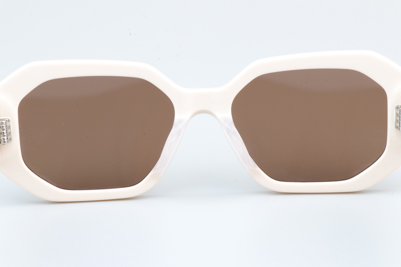 CL40255I Sunglasses Cream Brown