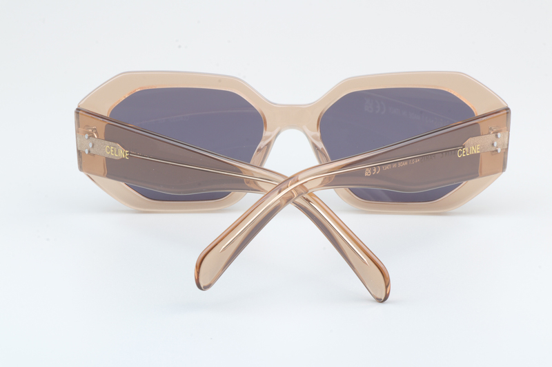 CL40255I Sunglasses Transparent Brown Purple