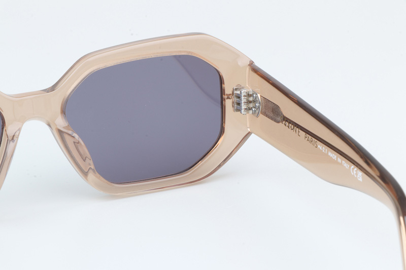 CL40255I Sunglasses Transparent Brown Purple