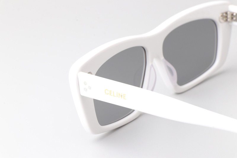 CL40259I Sunglasses White Silver