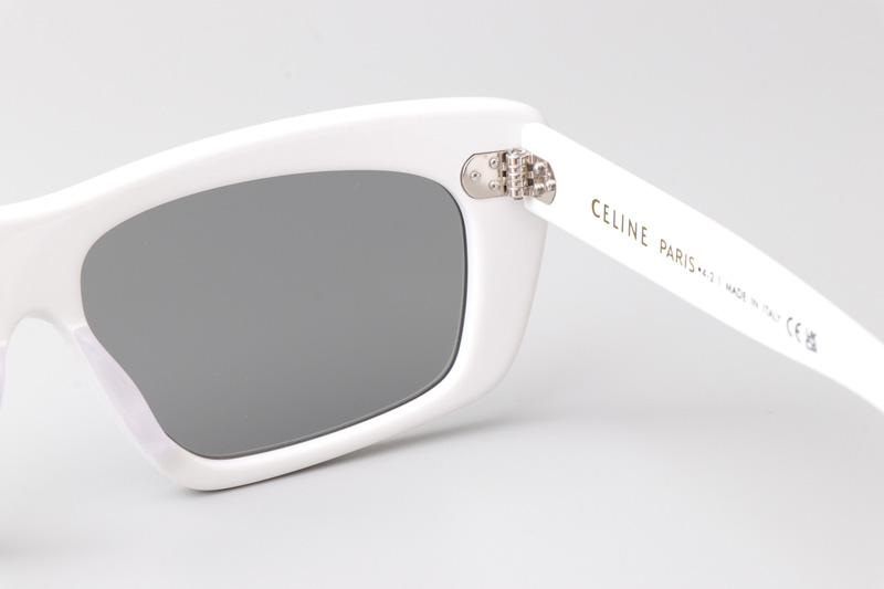 CL40259I Sunglasses White Silver