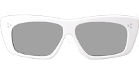 CL40259I Sunglasses White Silver