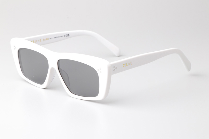 CL40259I Sunglasses White Silver