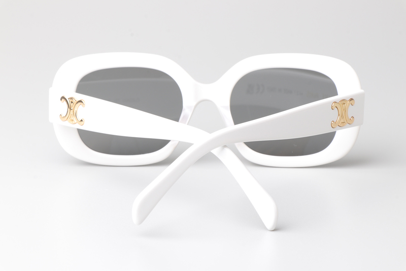 CL40262U Sunglasses White Silver