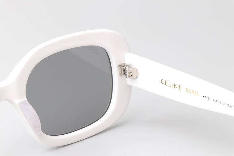 CL40262U Sunglasses White Silver