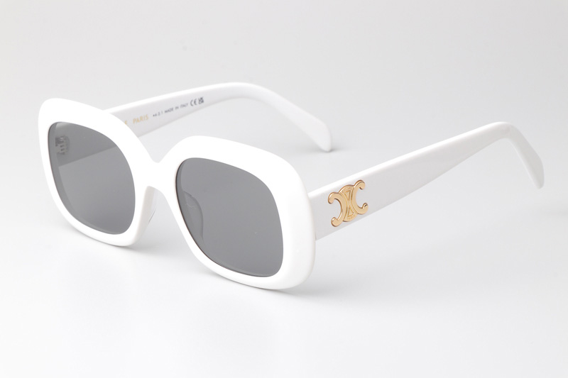 CL40262U Sunglasses White Silver