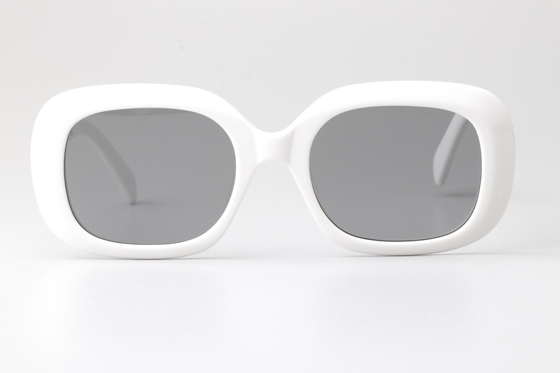 CL40262U Sunglasses White Silver