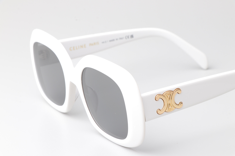CL40262U Sunglasses White Silver