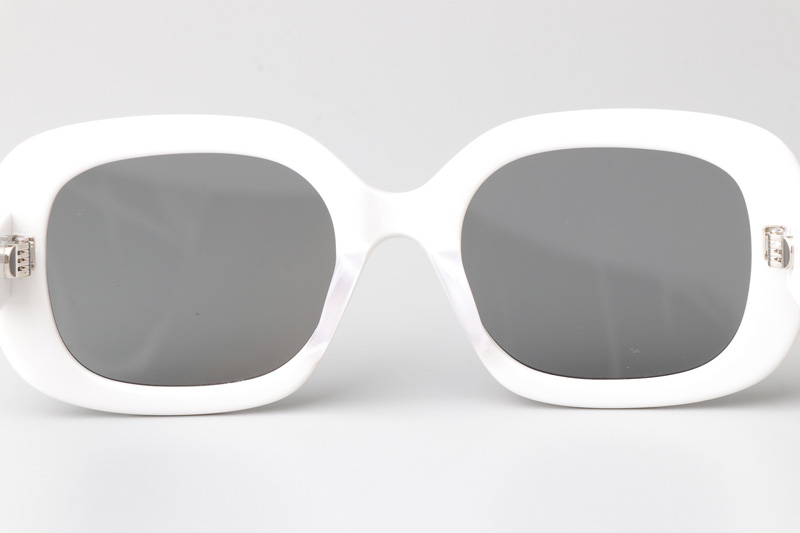 CL40262U Sunglasses White Silver