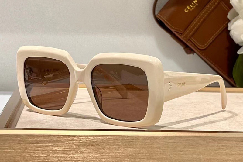 CL40263 Sunglasses In RiceWhite