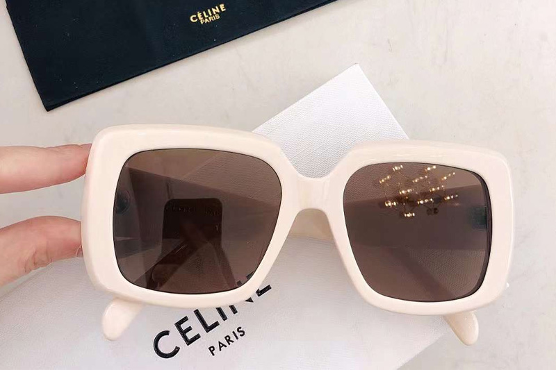 CL40263 Sunglasses In RiceWhite