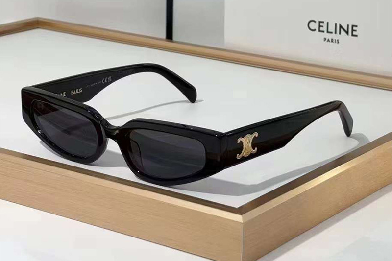 CL40269U Sunglasses Black Gold Gray