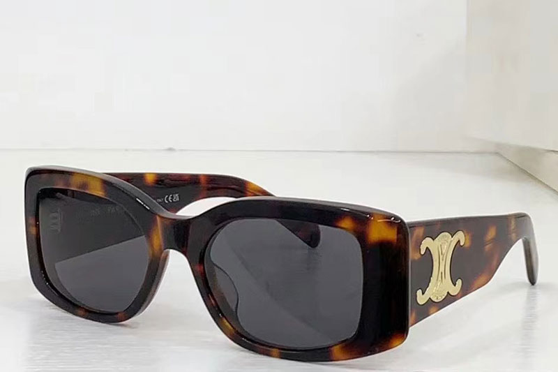 CL40282U Sunglasses Tortoise Gold Grey