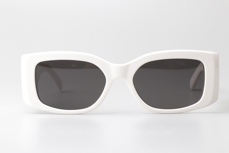 CL40282U Sunglasses White Gold Gray