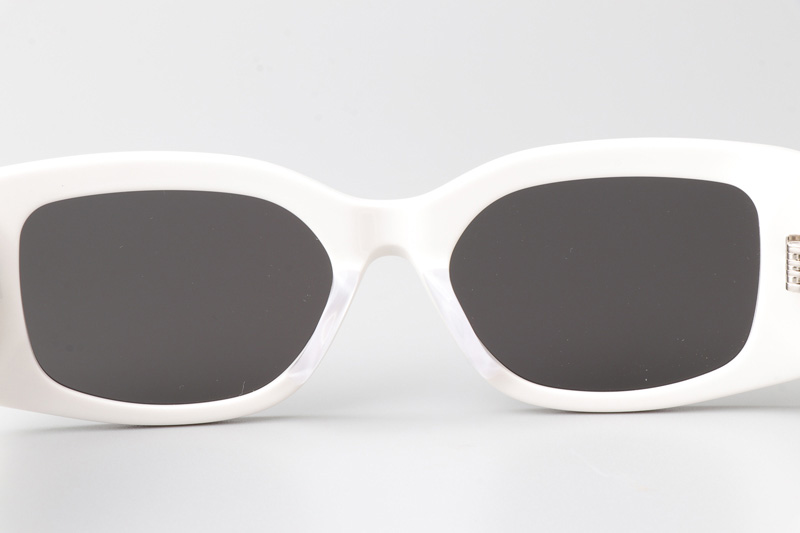 CL40282U Sunglasses White Gold Gray