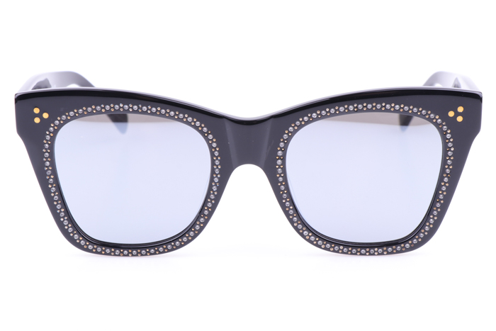 CL4S004 Diamond Sunglasses In Black Mirror