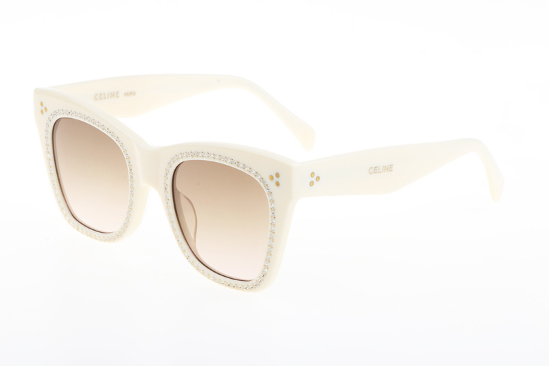 CL4S004 Diamond Sunglasses In White