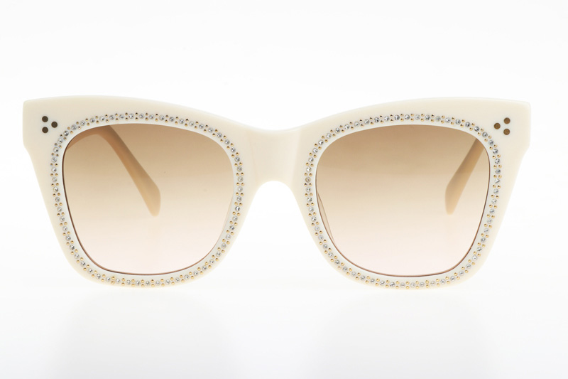 CL4S004 Diamond Sunglasses In White