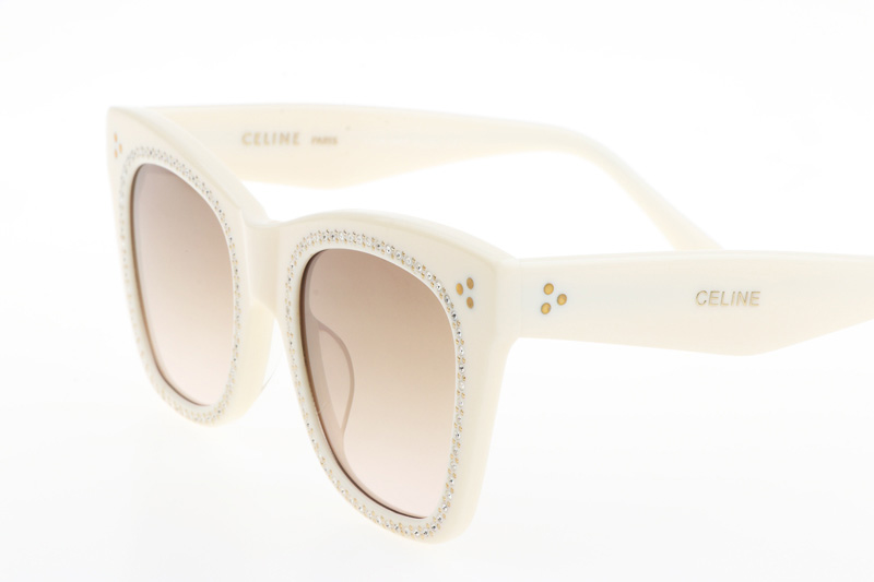 CL4S004 Diamond Sunglasses In White